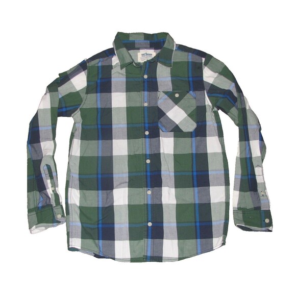 Urban Pipeline Green Plaid Long Sleeve Button Down Shirt Youth Size XL 18/20 - Picture 1 of 3